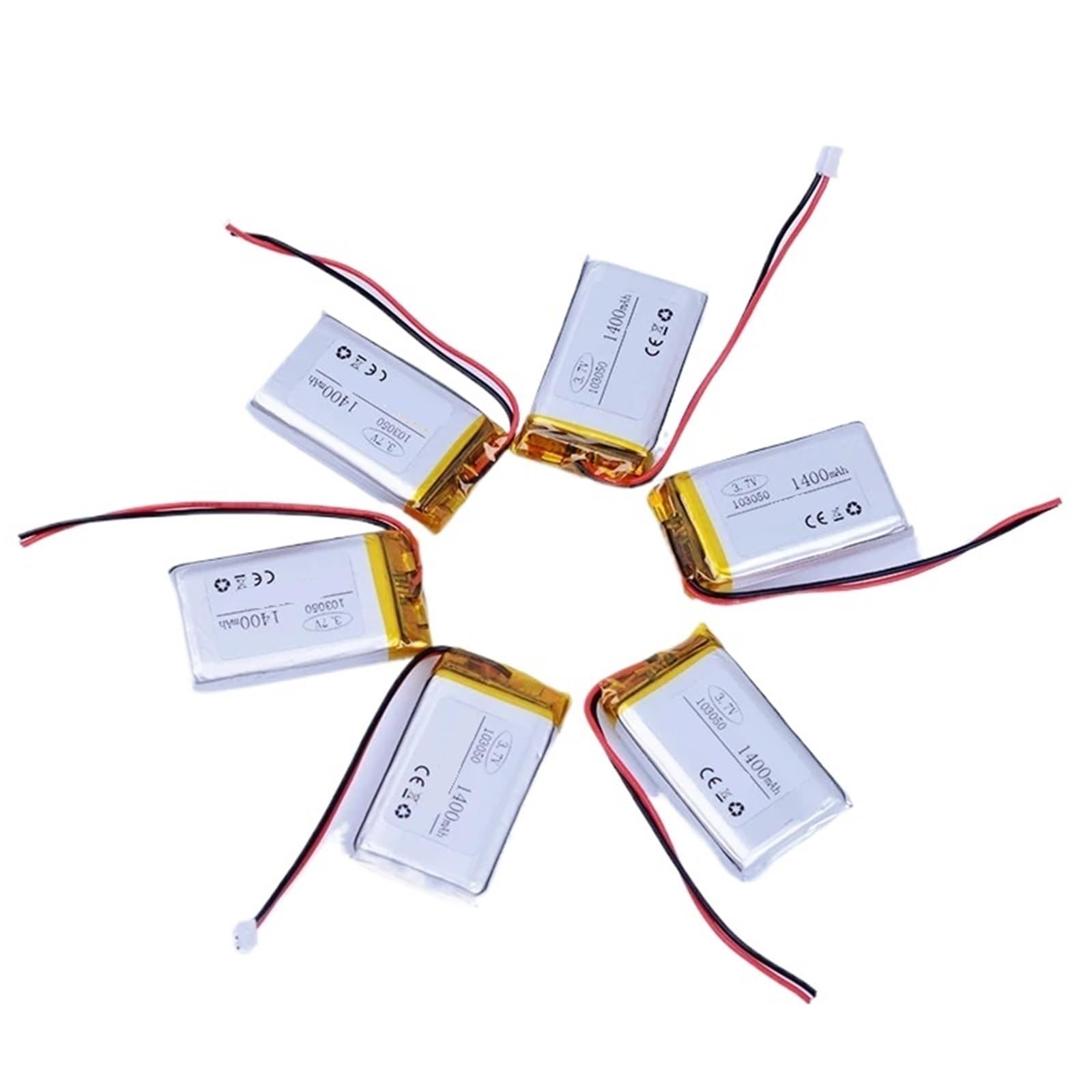 103050 3,7 V 1400 mAh 10pièce