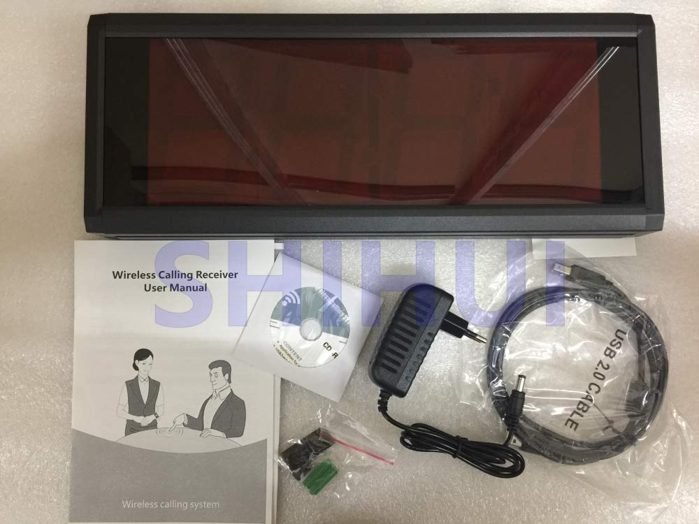 3-Number Big Display Wireless Calling Receiver Host Single Host Work for 433MHz wirelss caling System