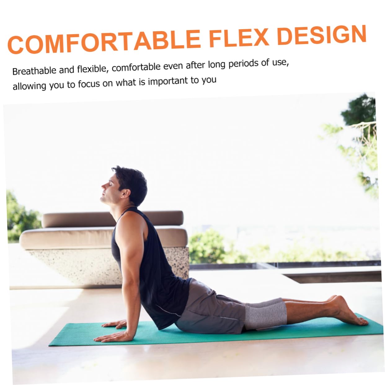 Gogogmee Comfortable Elastic Leg Brace Warm Pads for Sports Outdoor Activities (grey Size S)