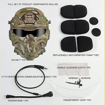 Amazon.co.jp: FANDAO 浪人アサルトヘルメット 戦術的な多機能一