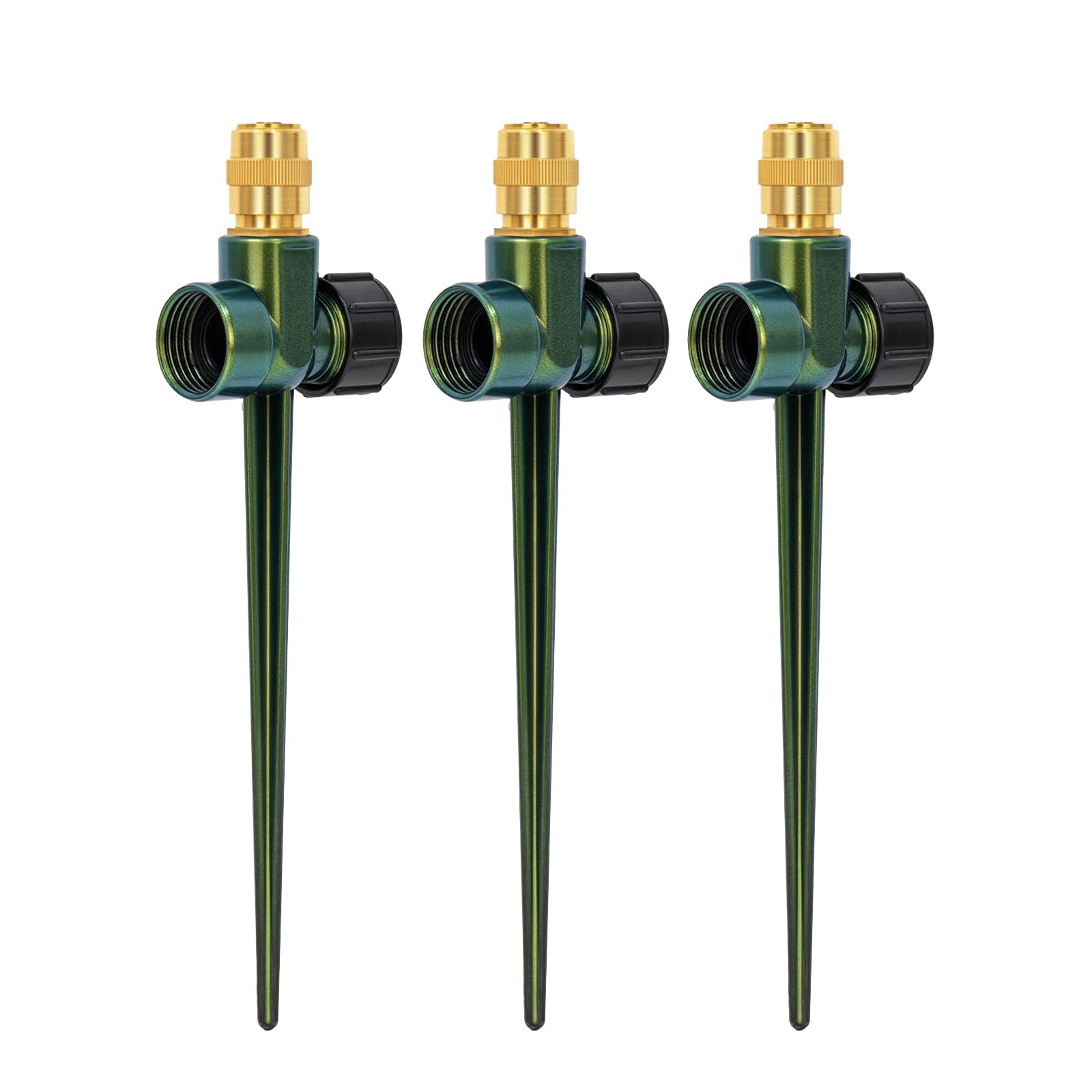 Photo 1 of RESTMO 3 Pack Heavy-Duty Full-Metal Lawn Sprinklers for Yard
