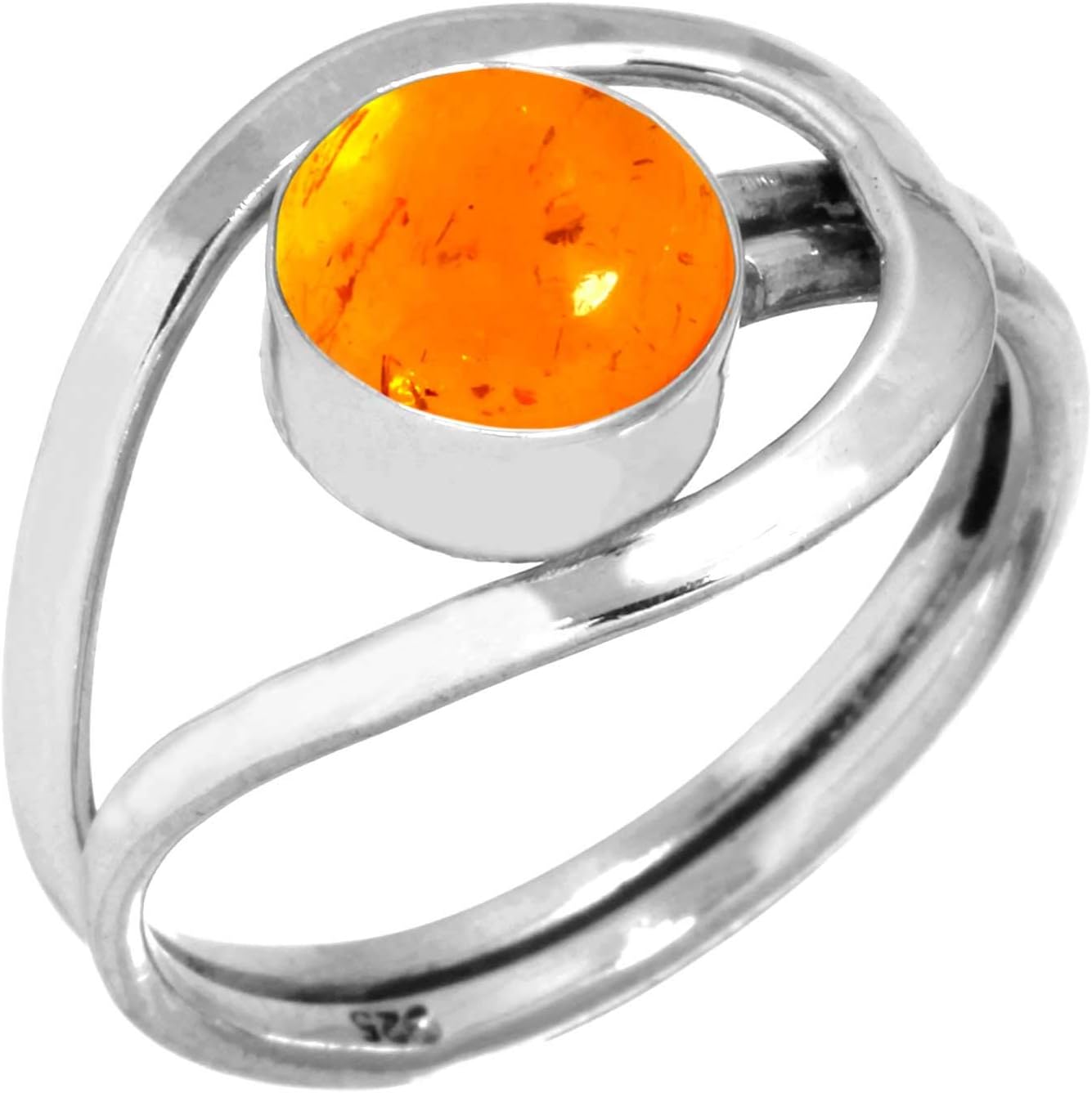Amazon | [Jeweloporium] 925 スターリング 銀 リング アンバー