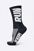 Meia Hupi Run para Corrida Preto/branco, Cor: Preto/branco