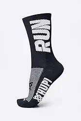 Meia Hupi Run para Corrida Preto/branco, Cor: Preto/branco