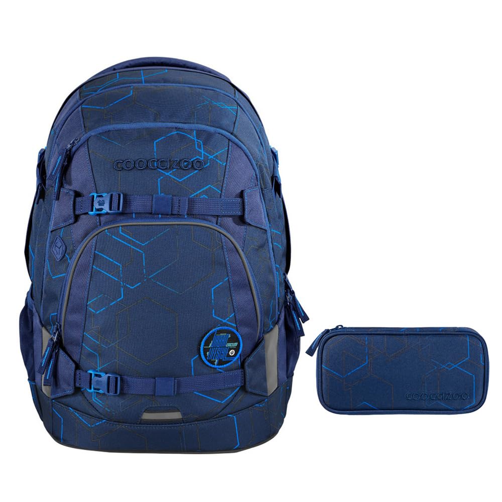 Coocazoo MATE - Zaino per la scuola, 2 pezzi, con astuccio