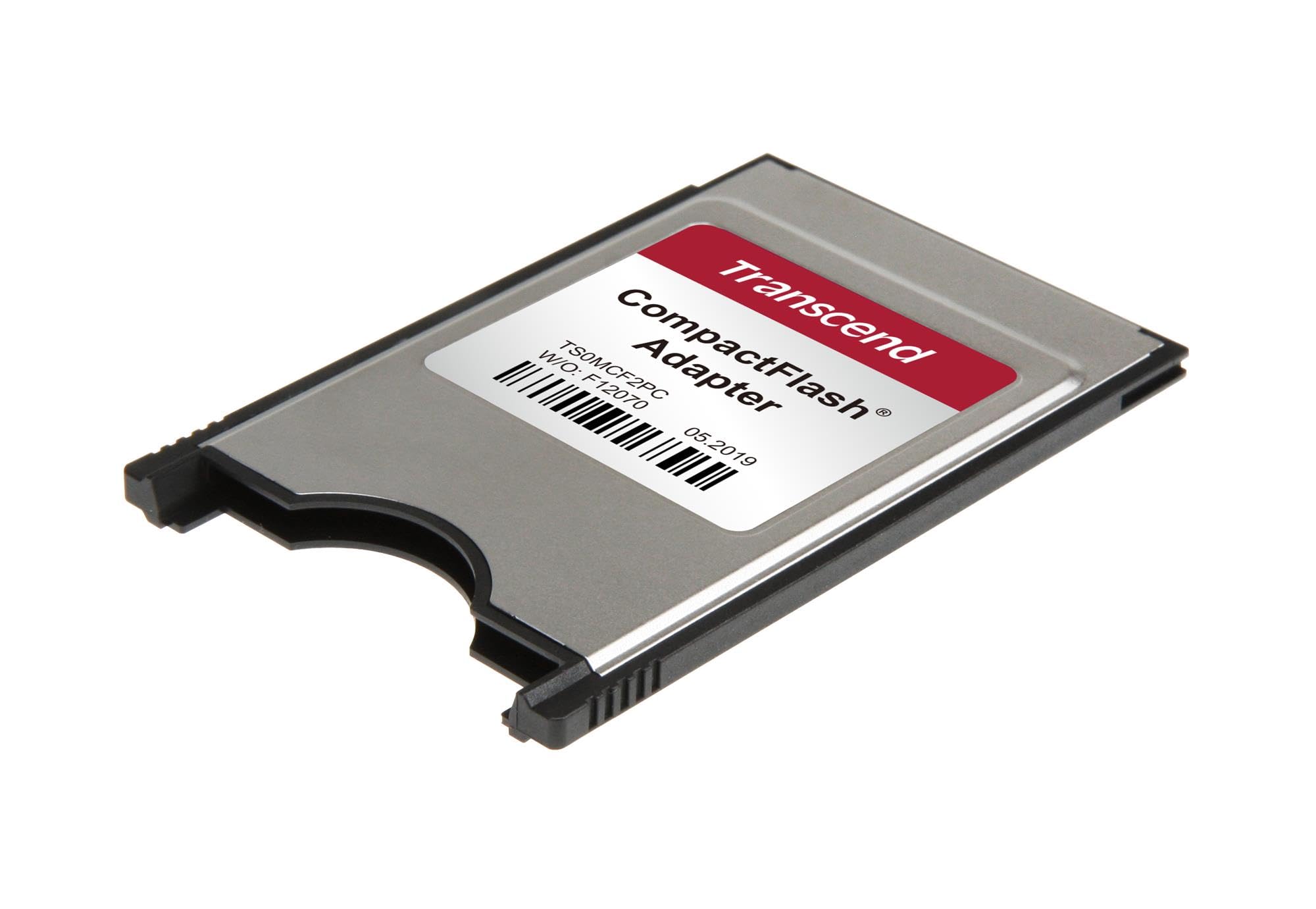Transcend Adaptador PCMCIA para Tarjeta CompactFlash, Transferencia de Datos de Alta Velocidad, Plug & Play - TS0MCF2PC