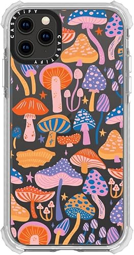 Miniatura 3 de CASETiFY Funda Ultra Impact para iPhone 11 Pro Max protección contra caídas de 9.8 pies  Flores hippie retro boho (patrón floral de los años 6070