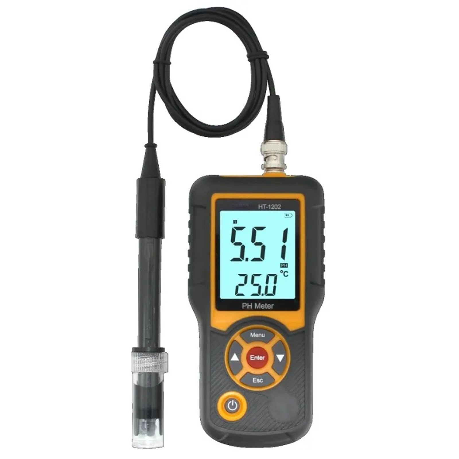 Misuratore di qualità acqua, misuratore pH, temperatura 165 * 75 * 32mm +/-0,05PH CN;GUA 145g 0PH-14PH, 415mv-415mv,Multifunzionale