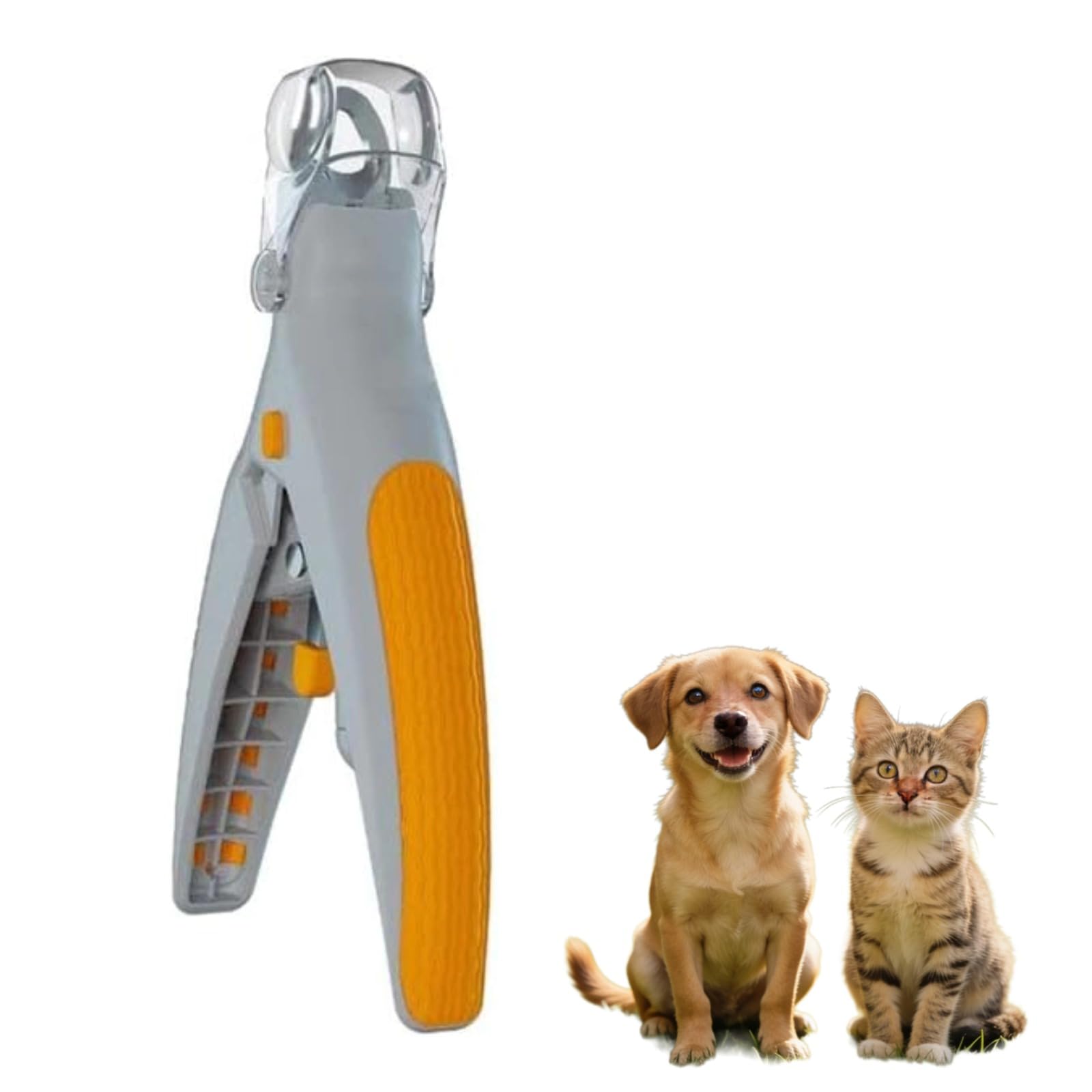 Pet Nail Clipper with LED Magnifying Glass Grooming Tool for Cats Dogs Care Trimmer Lightweight Portable Replaceable