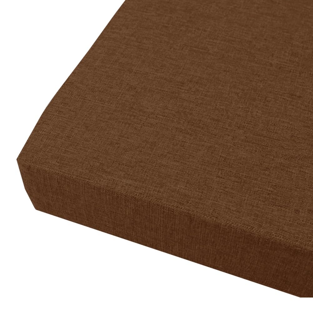 QTANZIQI Cuscino in bambù con Nodo Spesso 8 cm per Panca da Giardino 18x51 Cuscino Rimovibile Antiscivolo per mobili da Interno/Esterno Perfetto per la Cucina del Patio e Il Giardino (Marrone