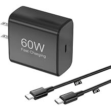 Charger for Nintendo Switch, 60W USB C Fast Charger with 6ft & 4ft Cables