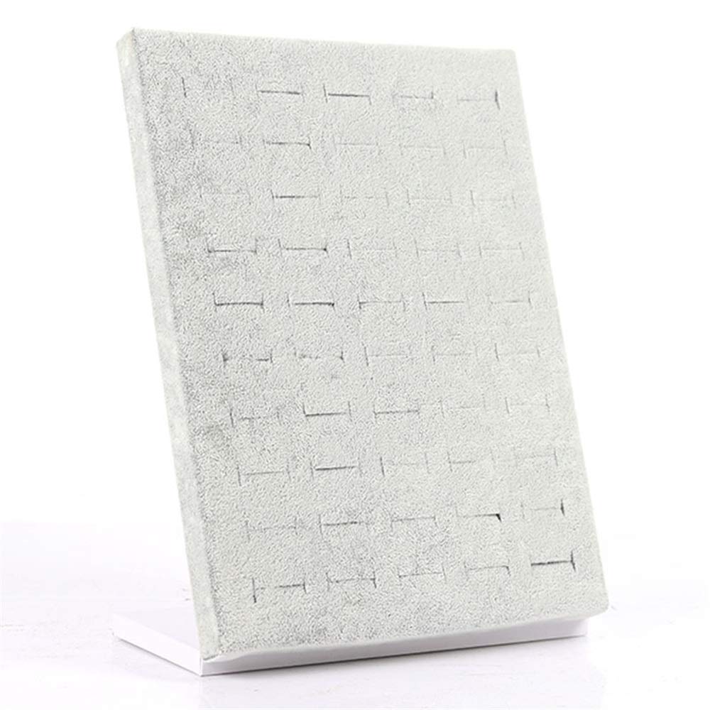 Vobajf Jewelry Rack Earrings Ring Ear Studs Jewelry Show Plastic Display Rack Stand Organizer Holder Showcase Box Jewelry Display Organizer Boxes & Organisers (Color : Gray, Size : 20 * 10 * 24cm)