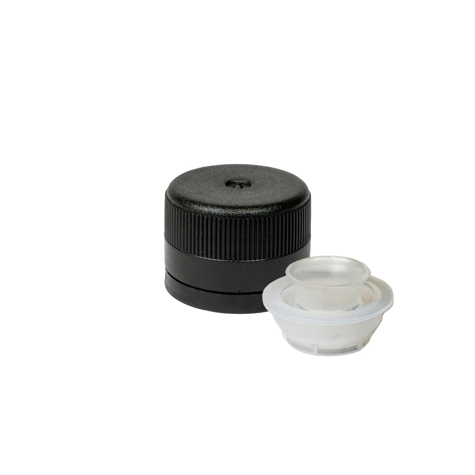 Dorica Lot de 40 bouteilles en verre 500 ml avec bouchon en plastique noir PP31.5 et bec verseur – Idéal pour les huiles, les jus et le vinaigre – Bouteille robuste pour une longue durée de vie et un