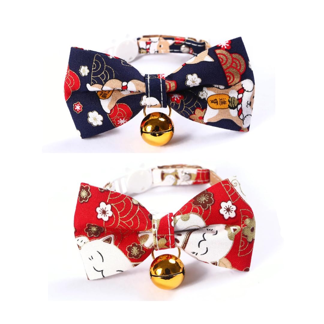 Collar de gato para primavera y paseos seguros con pajarita elegante PATCHA