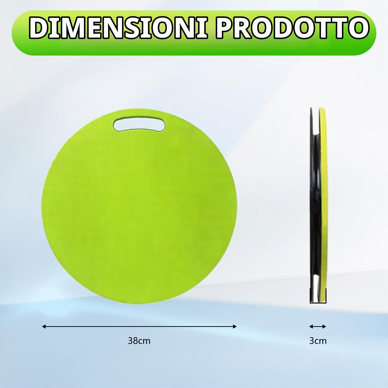 Scheda di Trasferimento, Disco di Trasferimento Rotante da 39 cm per Pazienti Anziani e Disabili con Una Capacità di Carico di 150 kg Disco di Spostamento per Ausilio Alla Mobilità a 360° con Foro