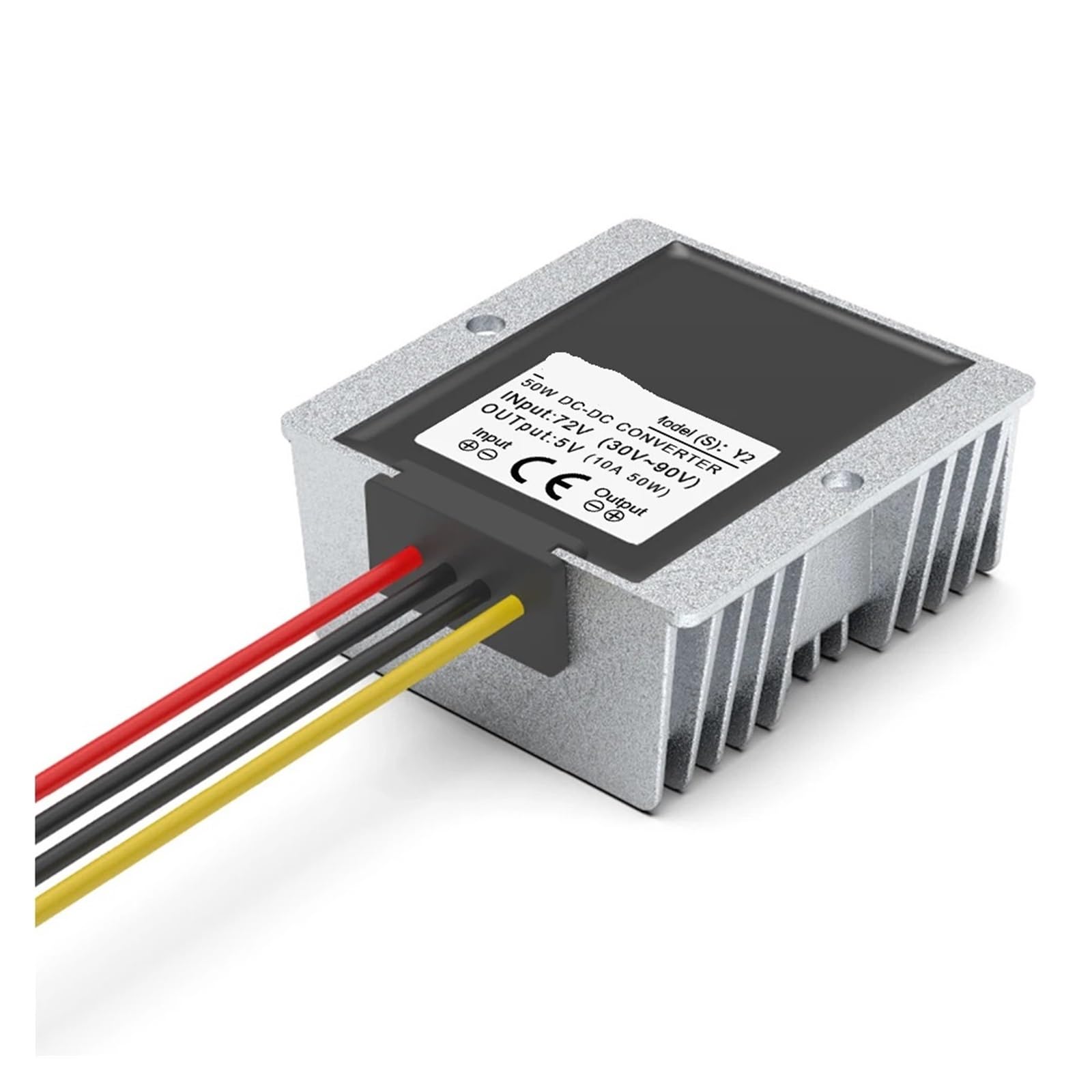 Przetwornica redukcyjna DC-DC 72 V na 5 V (wejście 30 V do 90 V, wyjście 15 A), konwerter zasilania stałego napięcia