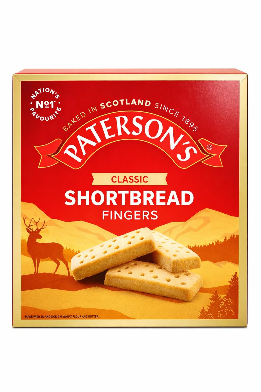 Paterson’s Classic Shortbread Fingers Traditional Scottish Style Premium Butter Shortbread Biscuits Rich Crumbly Texture Ideal Tea Time Snack Gift Pack 300gm (Imported)-image-7