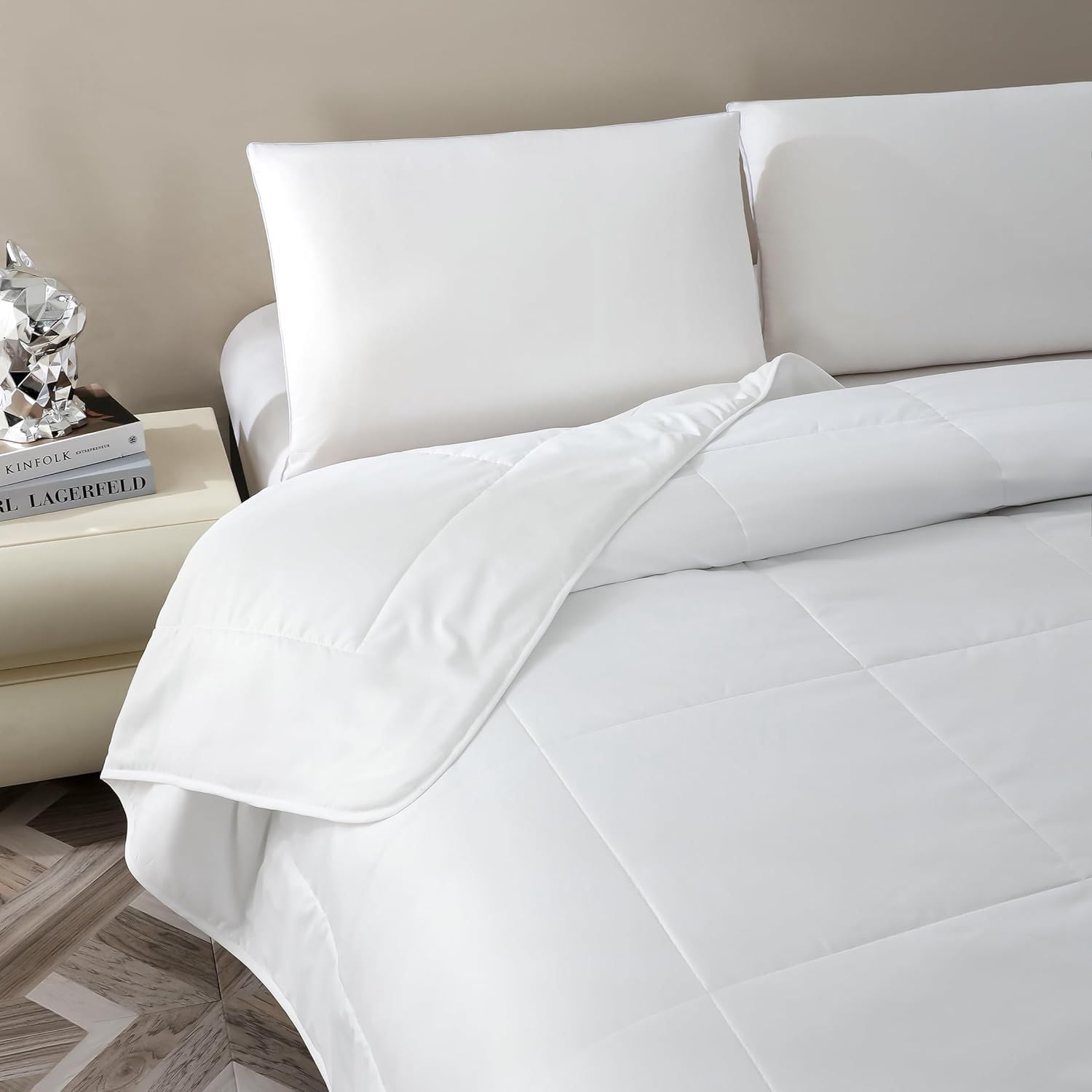 DONATELLA Relleno NÓRDICO. Edredón Hipoalergénico de Fibra Hueca 400 gr, Color Blanco - Lavable en Lavadora (Todas Las Medidas Disponibles). Cama 135 cm CUTI-400