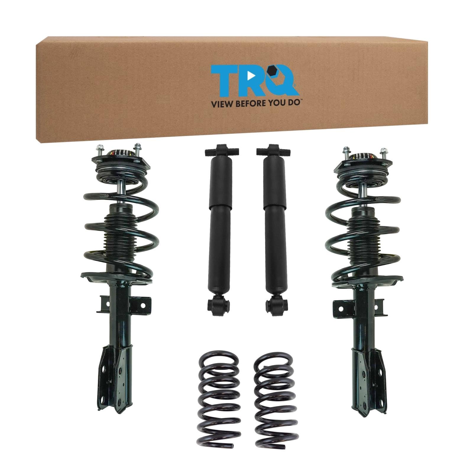 TRQ Front &amp; Rear Complete Strut Assembly &amp; Shock Absorber Kit 6 Piece