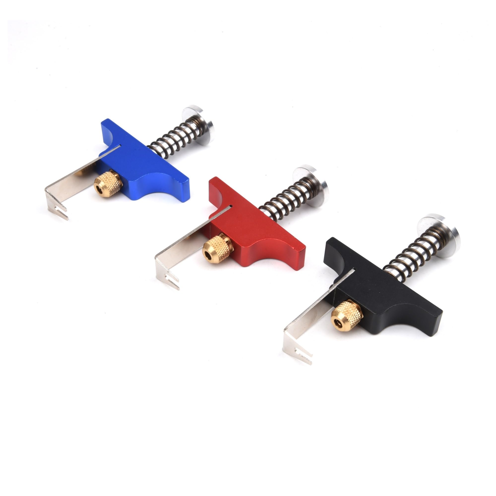Extractor de hélices, herramienta de extracción de aleación de aluminio, removedor de accesorios con pasadores eyectores de repuesto for Dron RC FPV Air65 75(Red)