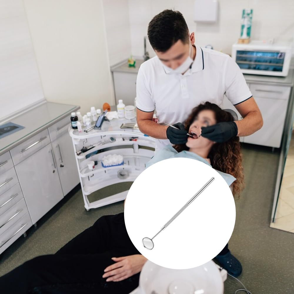 Espejos dentales de Acero Inoxidable, Espejo quirúrgico Profesional para Dentistas