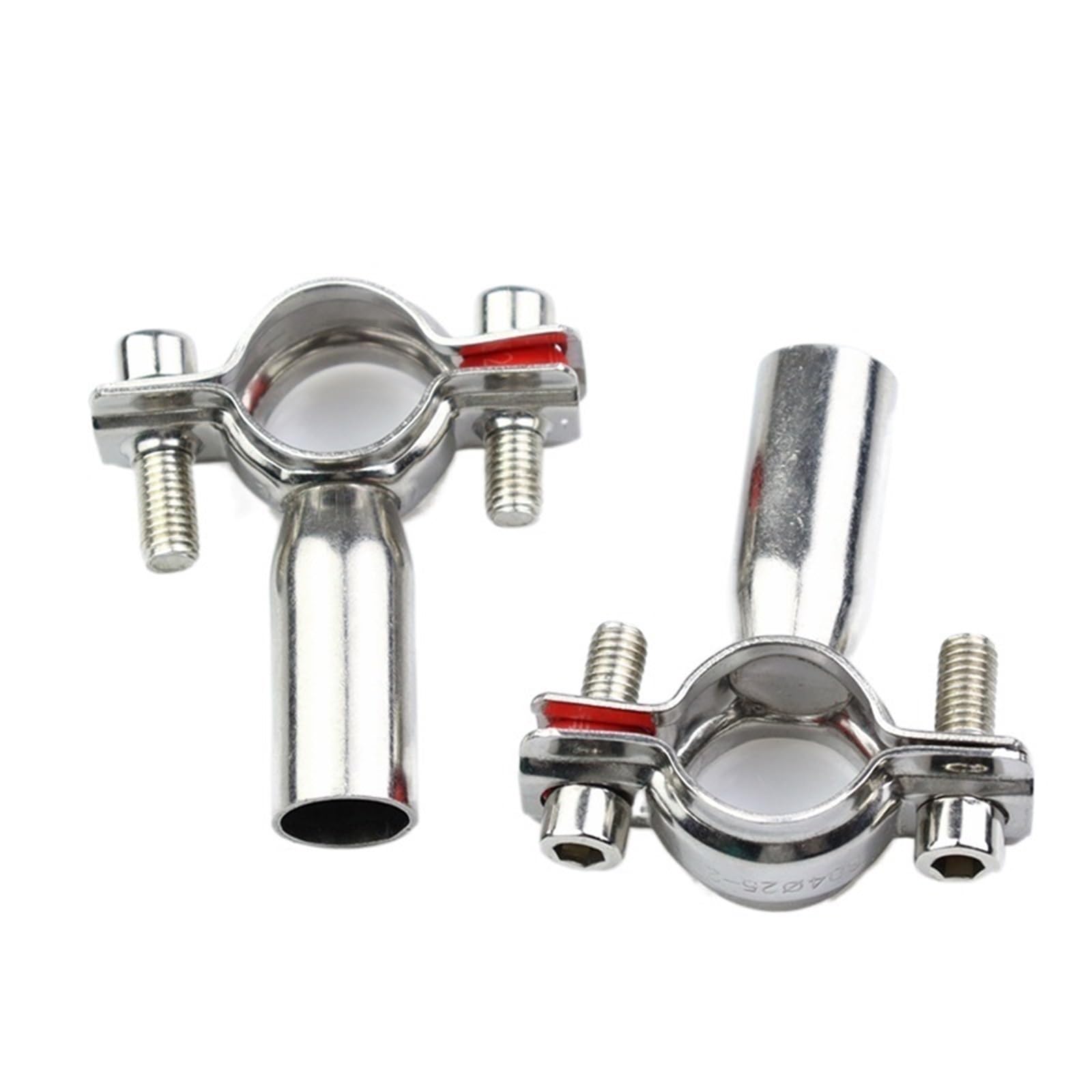 Abrazadera de tubo ajustable, acero inoxidable 304, aro soldado resistente para fijación segura del tubo, ideal para fontanería y aplicaciones mecánicas