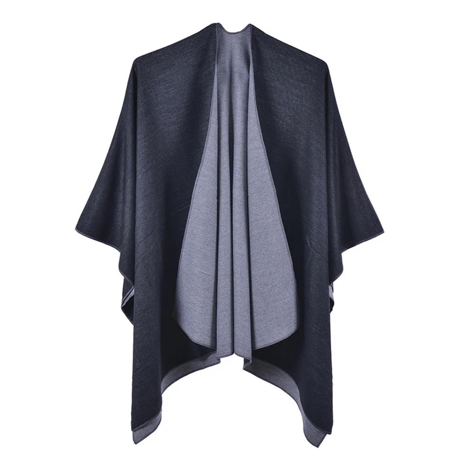 Sciarpa Scialle Invernale Sciarpe Sciarpa da Donna Invernale Basica Tinta Unita Poncho Donna Capa para Mujer Spessa Coperta Avvolgente Scialli