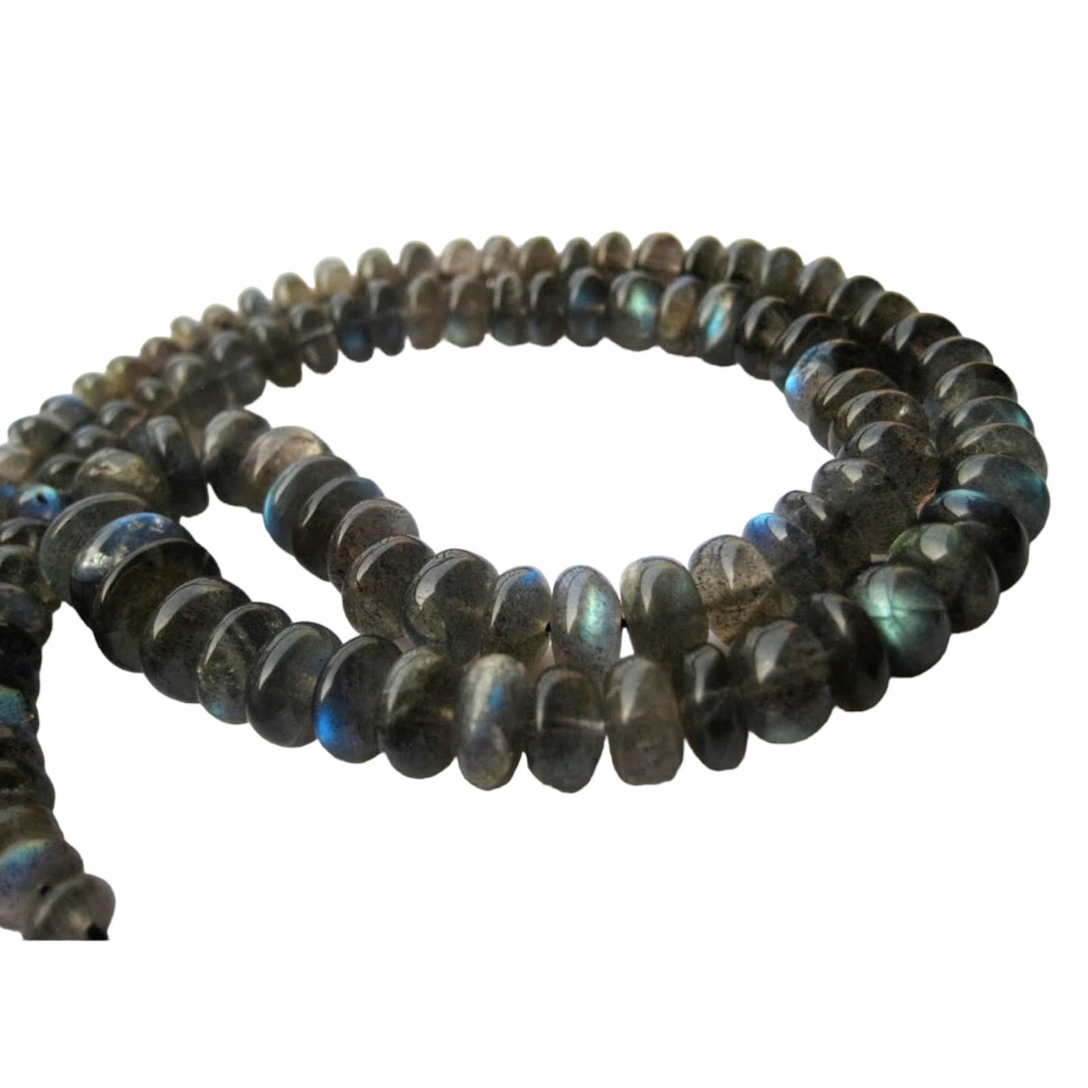 Pierre précieuse labradorite perles rondelles de 4,5 mm à 6 mm pour création bijoux