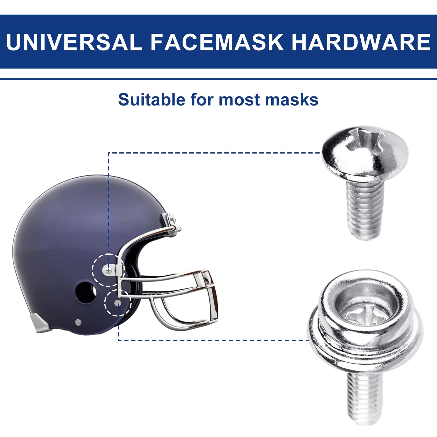 american football helmet screws Amazon.com : 6pcs Football Helmet Repair Kits, Stainless Steel Helmet Mask  Screw Kit Sport Football Helmet Hardware Kit Football Helmet Accessories  for Football Softball Hockey Sports : Sports & Outdoors