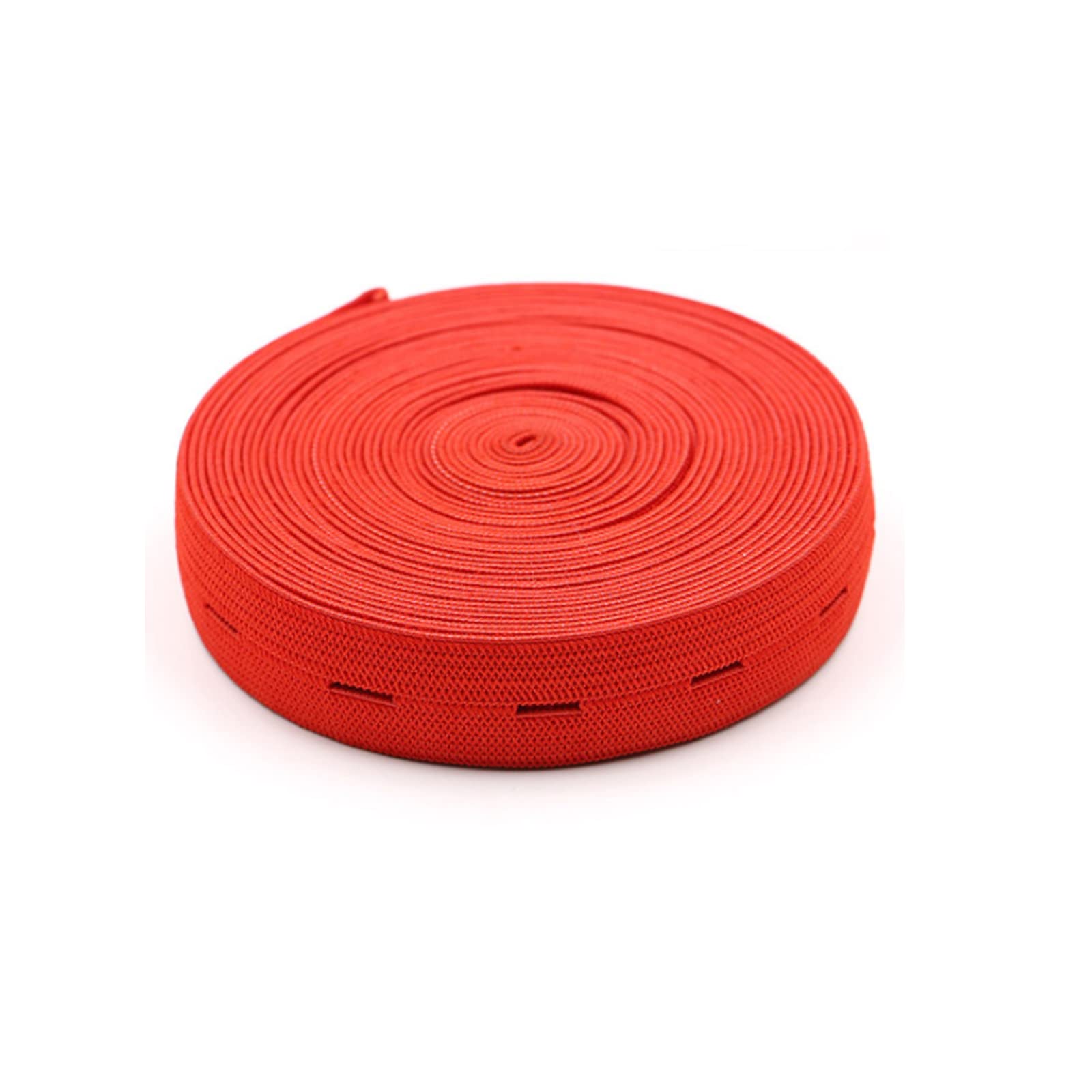 GANGYUAN 18mm Bunte Gummiband mit knopflöchern für Babywindeln, Umstandsmode, Nähzubehör (Rot)