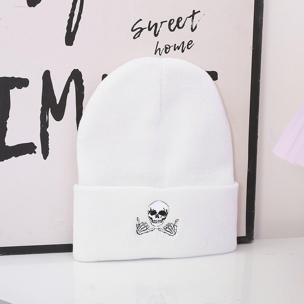 Czapka dekoracyjna Szkielet Czapka Dzianinowa Czapka Hip-Hop Czaszka Czapka Sweter Moda Sportowa Czapka Zimowa Gruba Ciepła Unisex