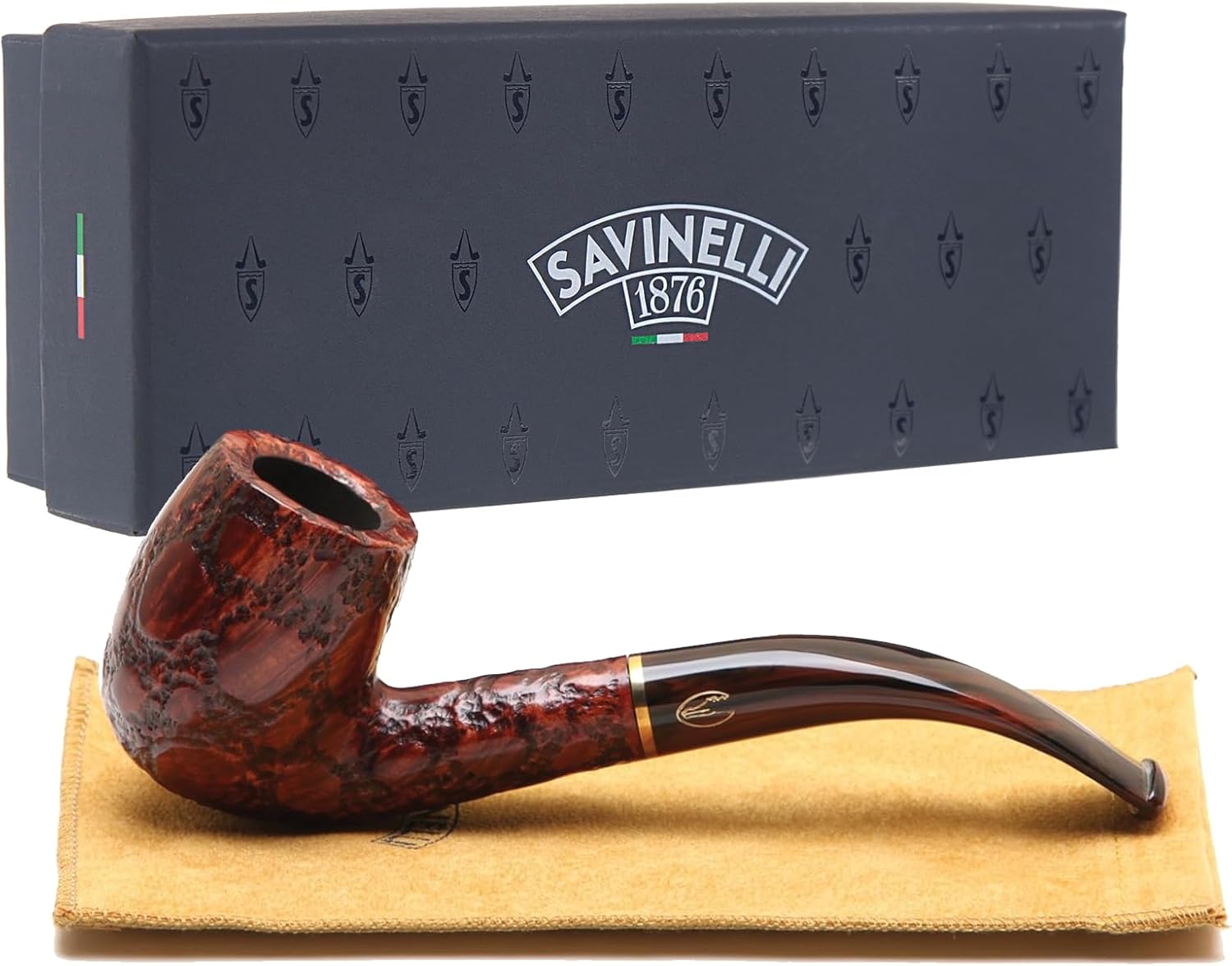 Savinelli Alligator Brown 606 Tobacco Pipe…