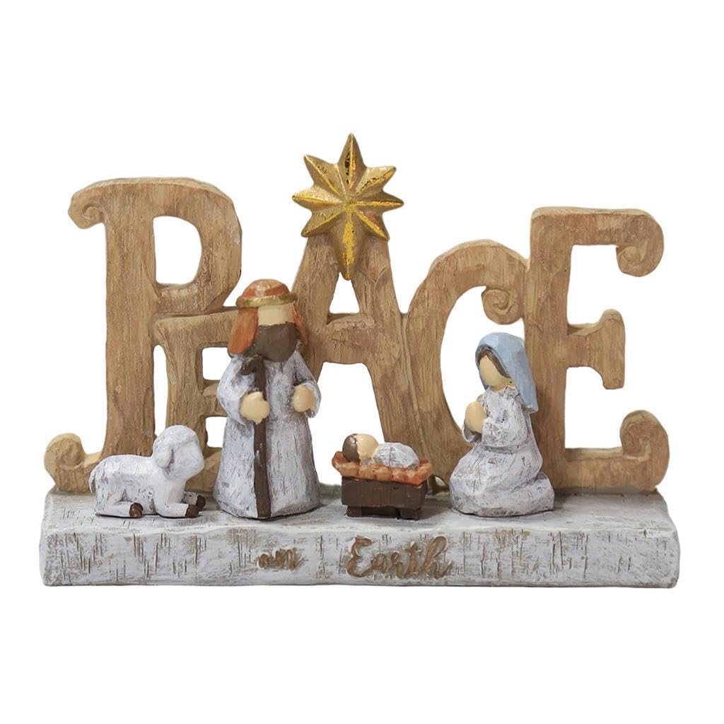 LIXSAZSE Nativity Scene Statue Fine Craftsmanship Resins Figurine With Graceful Fine Craftsmanship And Natural Colors