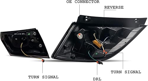 Miniatura 4 de HCmotion - Conjunto de luces traseras LED para Honda Civic 10Th Gen Tipo R Hatchback FK7 FK8 2016-2021 con señal secuencial, animación LED DRL Start