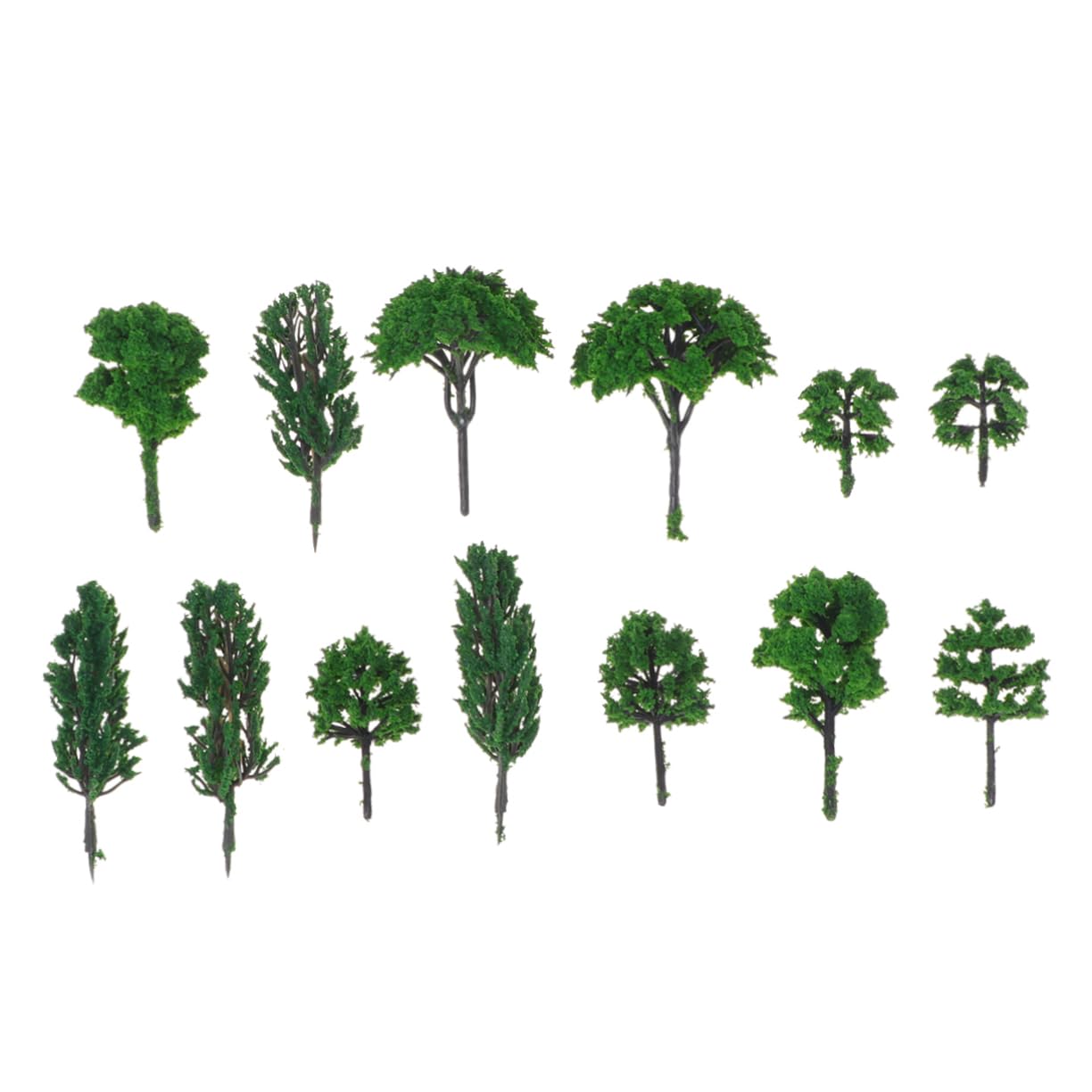 MAGICLULU 100piezas Árbol Modelo de Paisaje Árboles Modelo Artificiales Plantas Falsas Decorativas Árboles para Maquetas de Modelismo para Paisajes de Parque y Escenarios de Interior