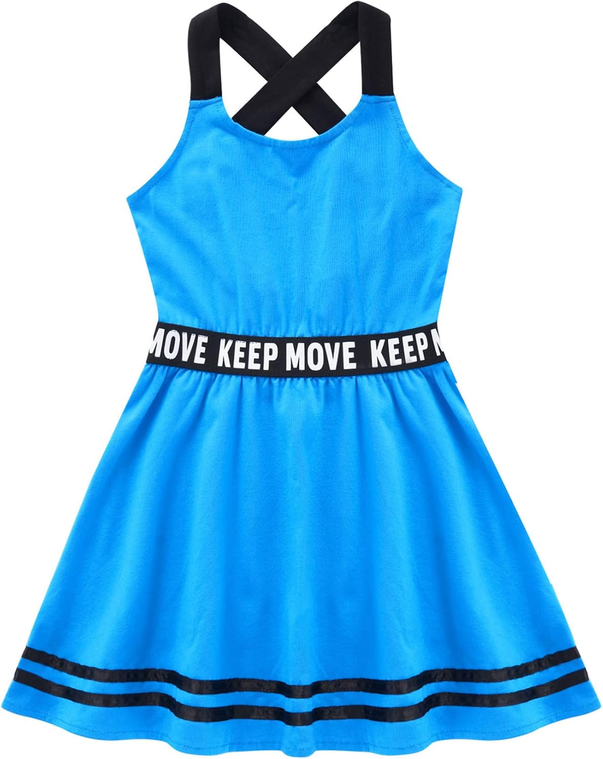 Jugaoge Kids Girls Criss Cross Back Sport Dress Tennis Golf Dresses Cheerleading Uniform Running Sportswear
