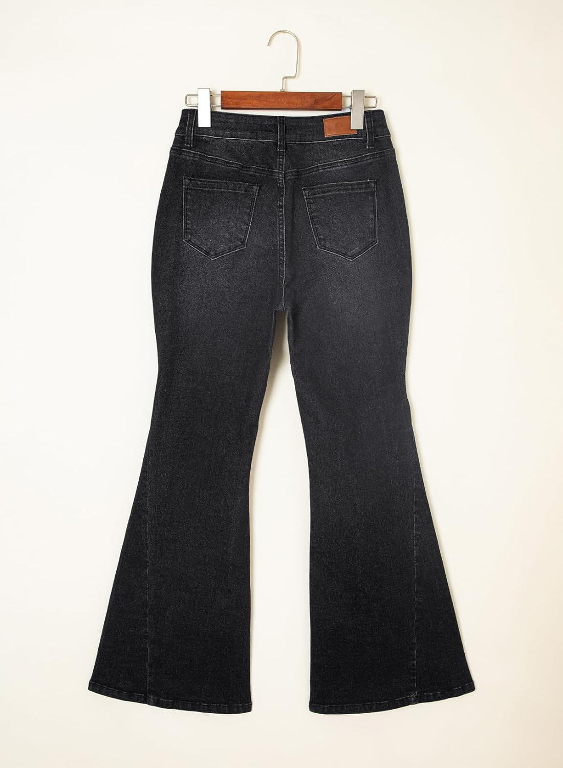 Sidefeel Flare Jeans for Women High Waisted Stretchy Bell Bottoms Wide Leg Side Seam Denim Pants - Image 5