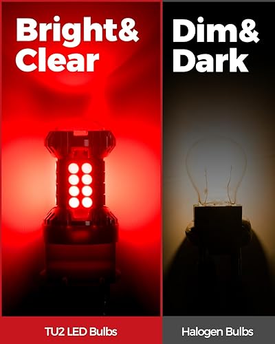 Miniatura 29 de Torchbeam 3157 Bombillas LED ámbar con resistencia externa para luces direccionales, 600% más brillantes 3156 3056 3356 3057 4157 3457 4156