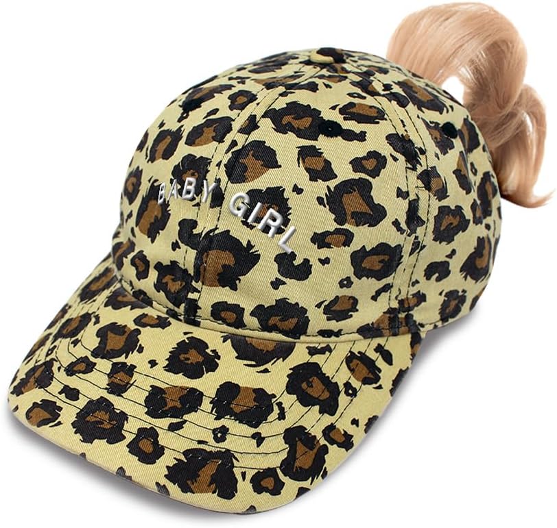 Ponytail Cap Camo Hat Baby Girl Daughter C Sun Hat with Ponytail Hole Bci Cotton
