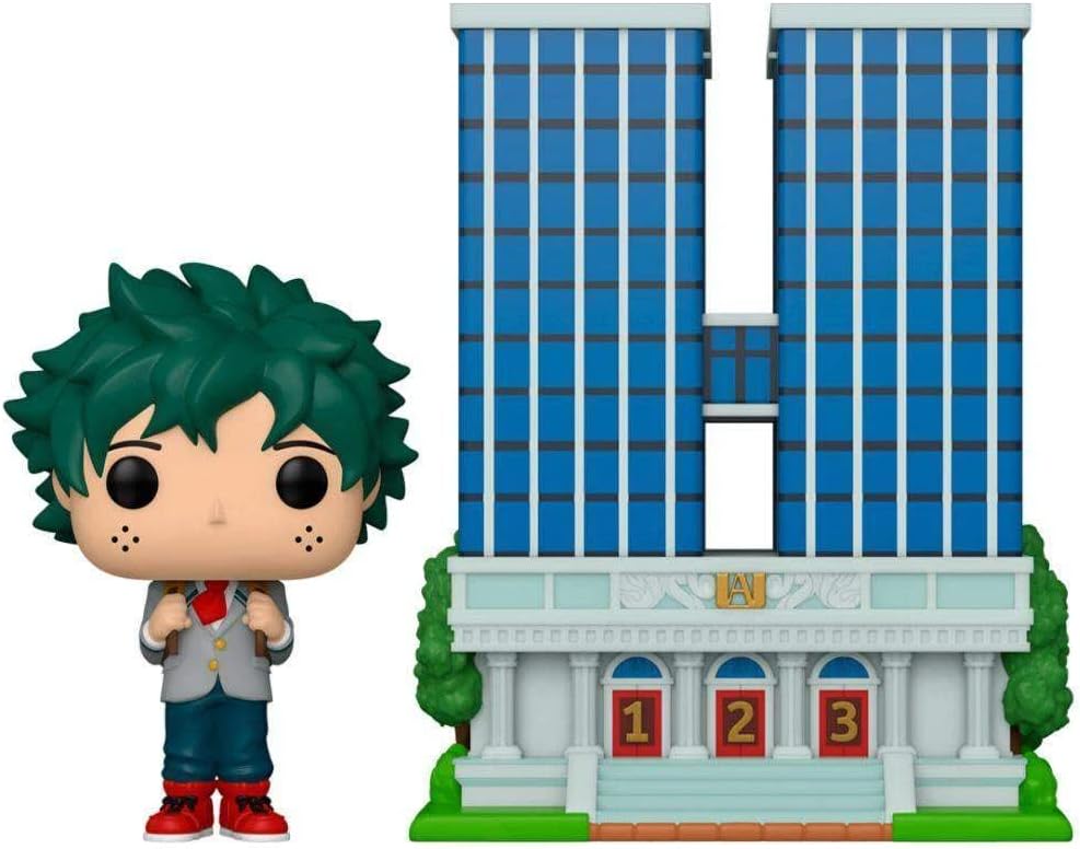 Best Cyber Monday 🔥 Funko Pop! Town: My Hero Academia - U.A. High School with Deku in Uniform, Multicolor