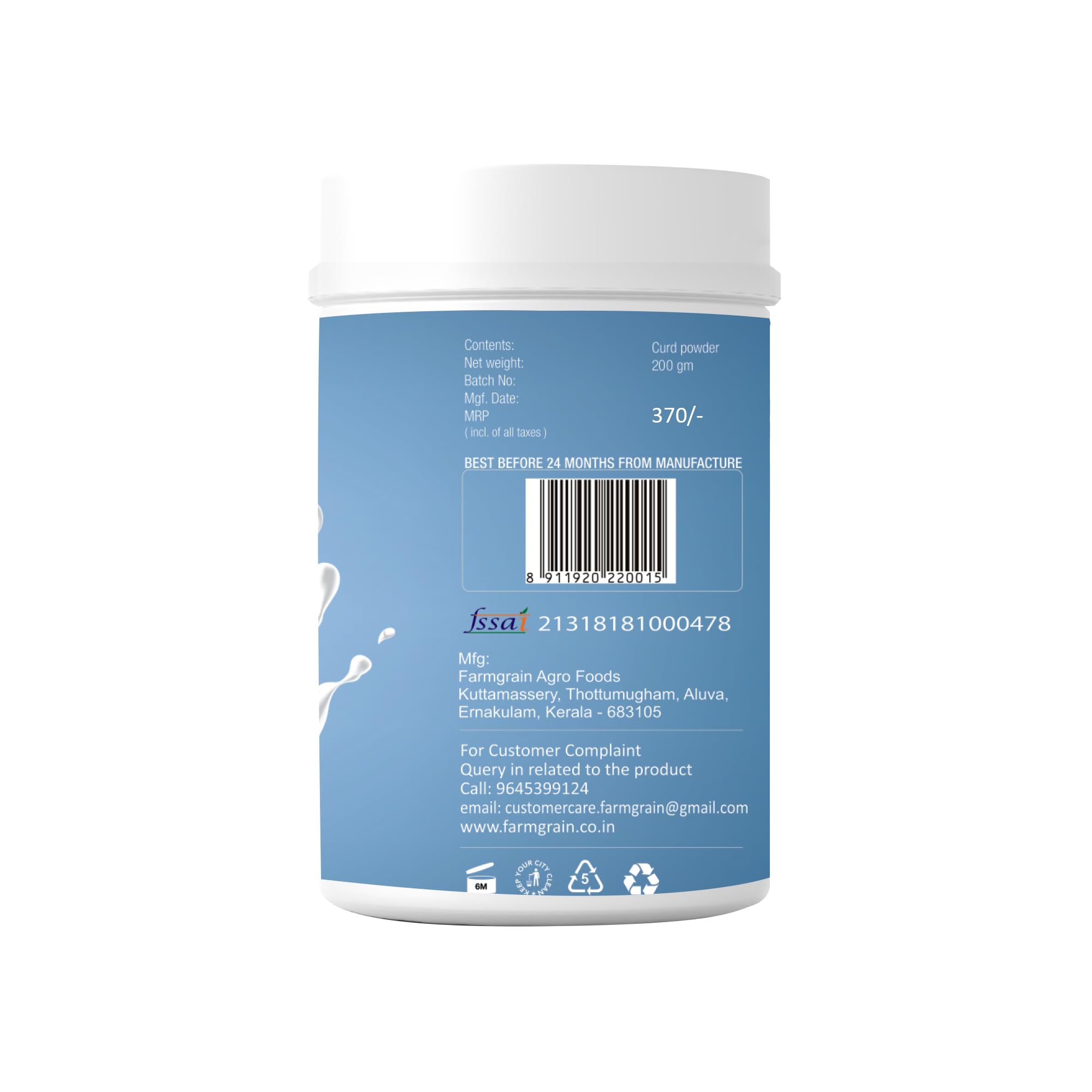 FARM GRAIN Curd Powder | Natural & Pure Dahi Powder | Ready-to-Make Curd Mix - 200g - Image 2 thumbnail