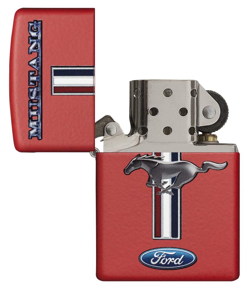 Zippo Sturmfeuerzeug 'Ford Chrome Brushed' – Windfest, Nachfüllbar, In Geschenkbox