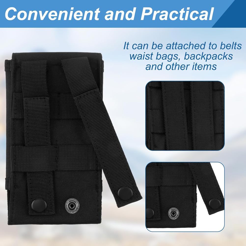 Pochette Universal Mobile, Holster Phone Ceinture Sac de téléphone Portable Étui Nylon Cell Holder pour Hommes et Femmes Randonnée, Travail, Camping en Plein air,ACU