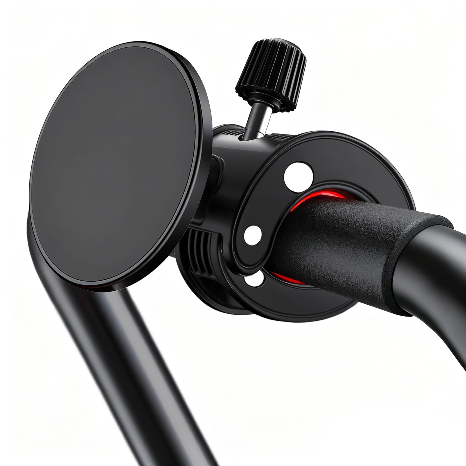 XSMSGO Magnetic Phone Holder for Push Cart,Gym Equipment,Stroller, Shopping Cart,Golf Cart,Exercise Bikes -360°Rotation,N52 Strong Magnets Stable and Secure Phone Mount