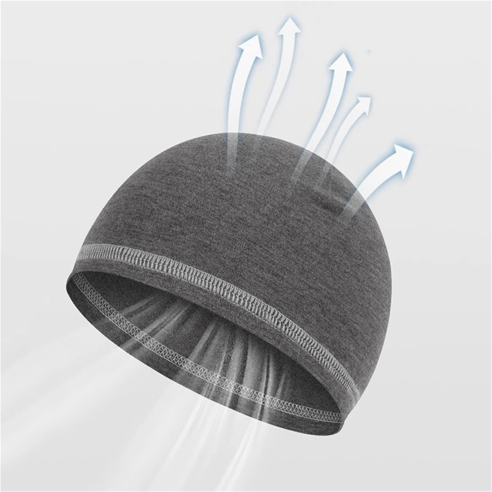 Casquette de Cyclisme Couleur Unie for Hommes et Femmes, 2 pièces, Bonnet Chaud d'hiver for Camping en Plein air, Sport élastique, Doublure Casque Ski, Chapeau Peluche pour Vélo(Black)