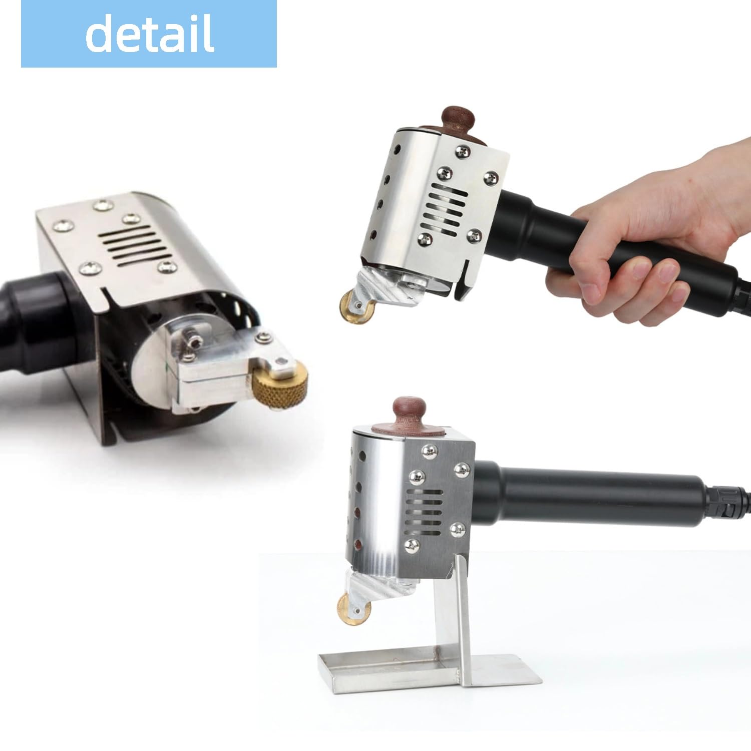 Dispenser a rullo per colla a caldo, temperatura regolabile 50-300 ℃, macchina per incollaggio commerciale per imballaggio di tessuti e incollaggio in pelle con rullo da 8 mm