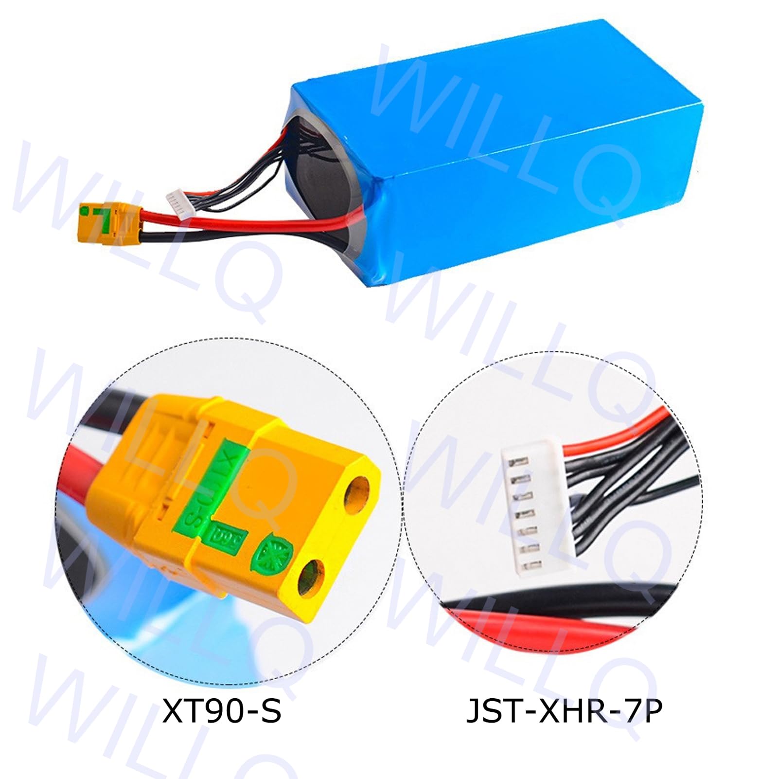 Batteria LiPo 6S 22,8V 20000mAh/24000mAh 20C di Ricambio per droni agricoli con connettore XT90, per Modelli di droni RC e per hobbisti.