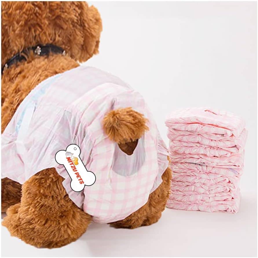 NITZU PETS Disposable Pet Diapers for Female Dogs Super Absorbent and Soft Heating and Pee Liners, IncludingPuppy Diapers for Dogs & Cats (Medium) (B0CD625PGQ) Amazon Price History, Amazon Price Tracker