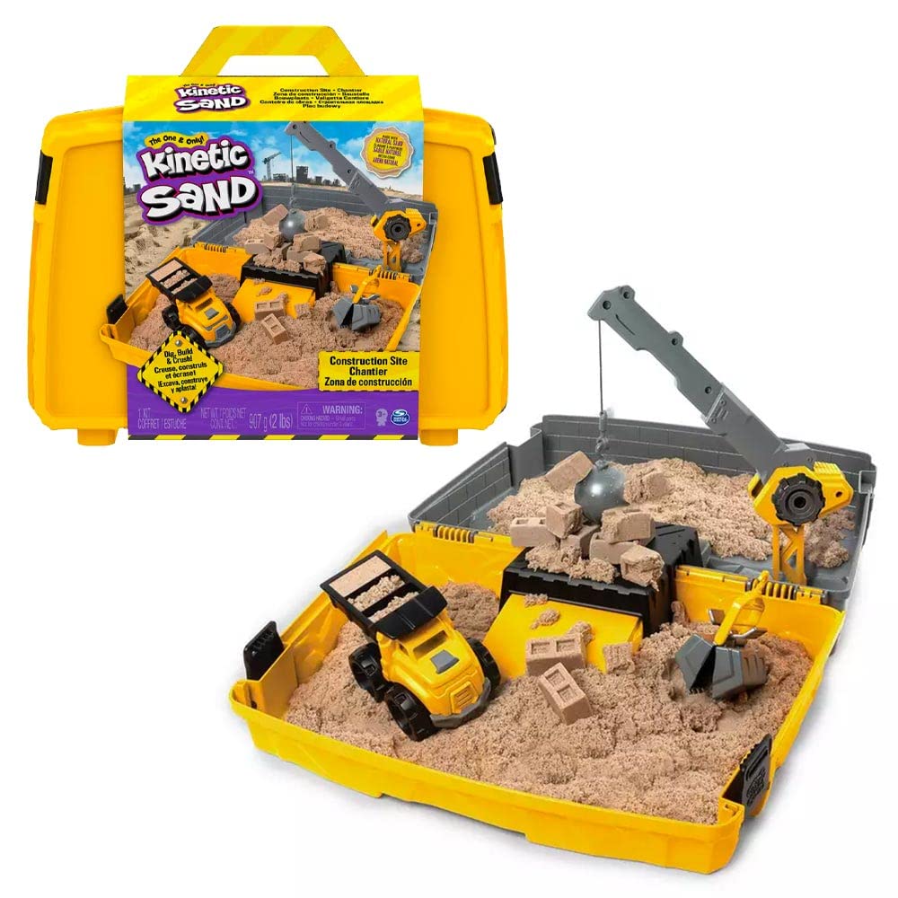 Kinetic Sand Construction Side Sand Box