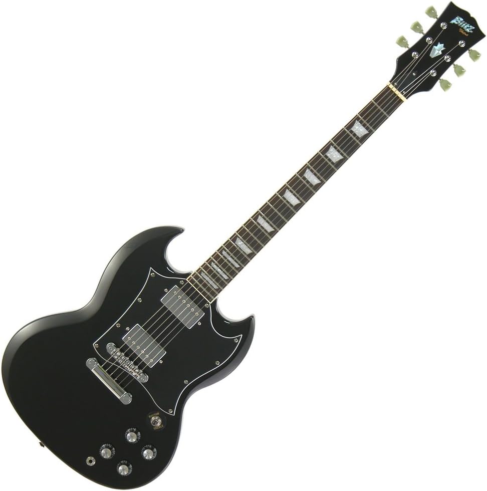 BLITZ SG BLACK　BSG-STD BK Blitz BSG-STD BK Electric Guitar SG Type Black with Haiti | Ubuy